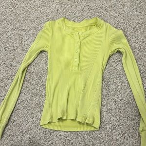 Aerie Green tight ribbed top
